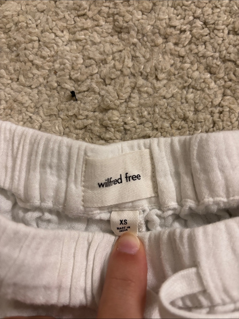 Linen shorts white - Picture 3 of 3